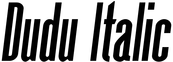 Dudu Italic Font