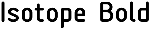 Isotope Bold Font