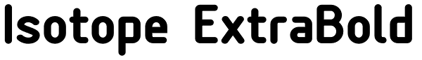 Isotope ExtraBold Font