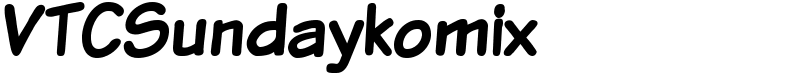 VTCSundaykomix Font