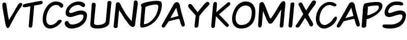 VTCSundaykomixcaps Font