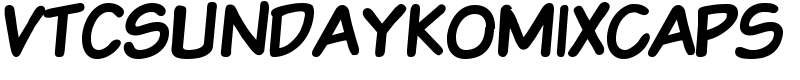 VTCSundaykomixcaps Font