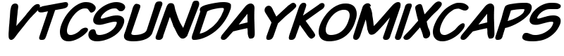 VTCSundaykomixcaps Font