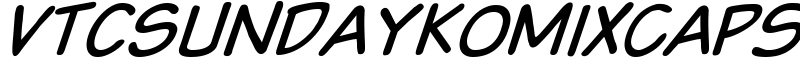 VTCSundaykomixcaps Font