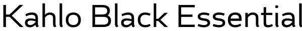 Kahlo Black Essential Font