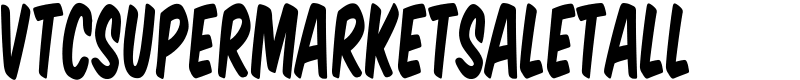 VTCSuperMarketSaleTall Font