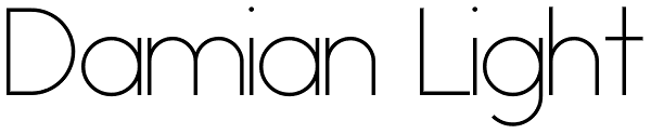 Damian Light Font