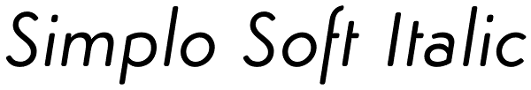 Simplo Soft Italic Font