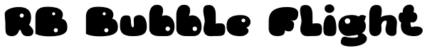 RB Bubble Flight Font