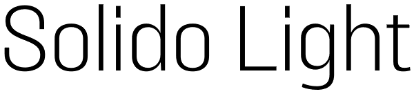 Solido Light Font