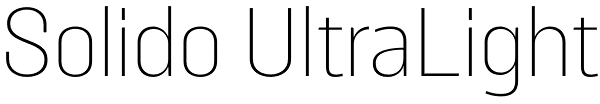 Solido UltraLight Font