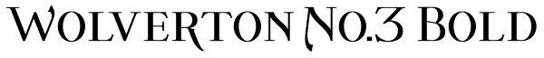 Wolverton No.3 Bold Font