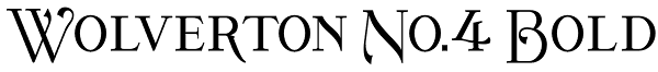 Wolverton No.4 Bold Font