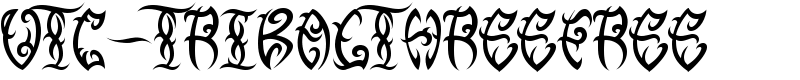 VTC-TribalThreeFree Font