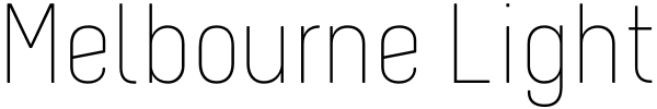 Melbourne Light Font