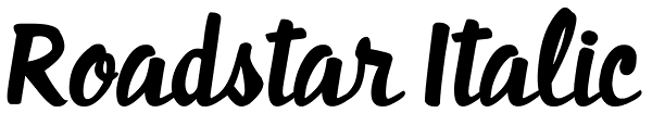 Roadstar Italic Font