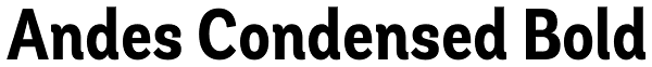 Andes Condensed Bold Font