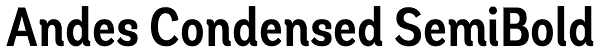 Andes Condensed SemiBold Font