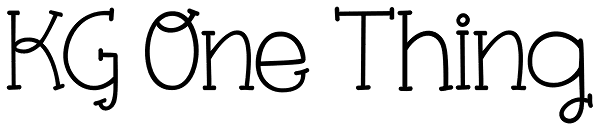 KG One Thing Font