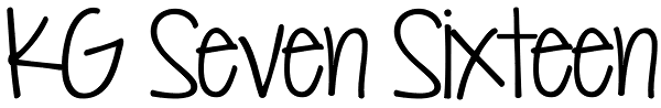 KG Seven Sixteen Font