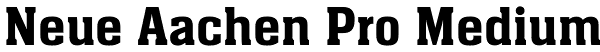 Neue Aachen Pro Medium Font