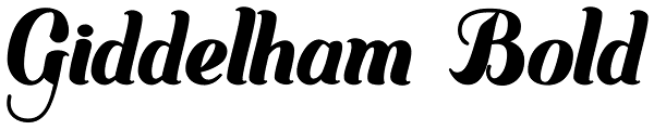 Giddelham Bold Font