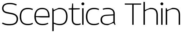 Sceptica Thin Font