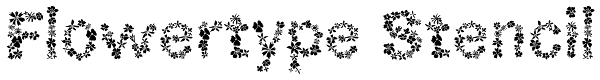 Flowertype Stencil Font