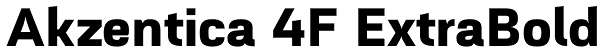 Akzentica 4F ExtraBold Font