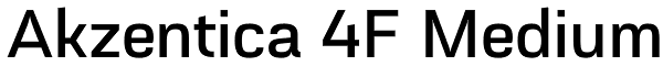 Akzentica 4F Medium Font