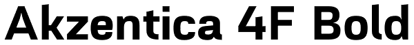 Akzentica 4F Bold Font