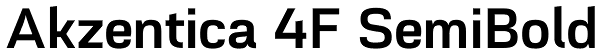 Akzentica 4F SemiBold Font