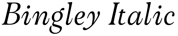 Bingley Italic Font