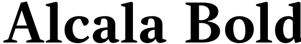 Alcala Bold Font