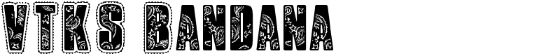 VTKS Bandana Font