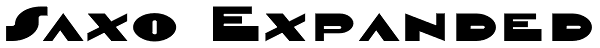 Saxo Expanded Font