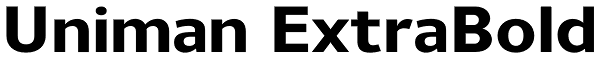 Uniman ExtraBold Font