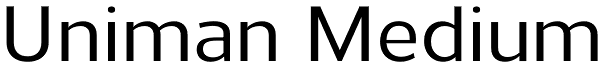 Uniman Medium Font