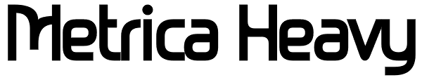 Metrica Heavy Font