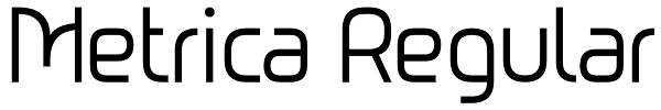 Metrica Regular Font