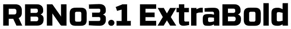 RBNo3.1 ExtraBold Font