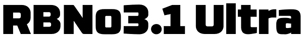 RBNo3.1 Ultra Font
