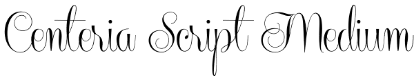 Centeria Script Medium Font