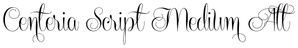 Centeria Script Medium Alt Font