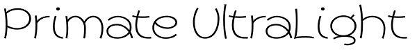 Primate UltraLight Font