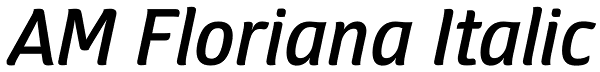 AM Floriana Italic Font