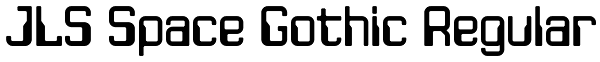 JLS Space Gothic Regular Font
