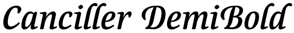 Canciller DemiBold Font