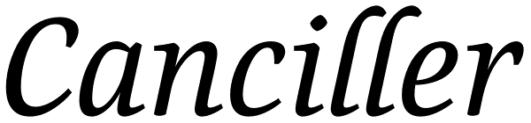 Canciller Font