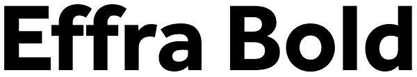 Effra Bold Font